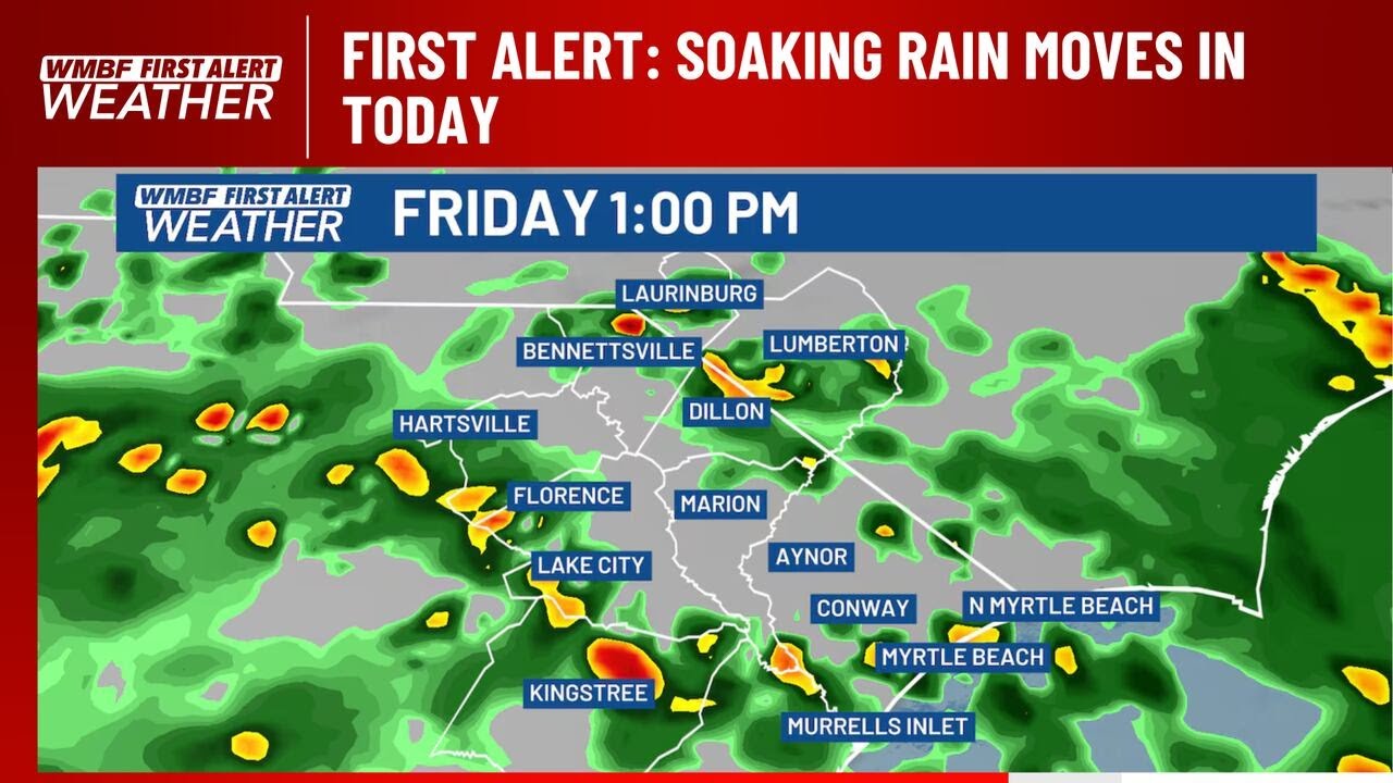 FIRST ALERT: Soaking rain moves in today - YouTube