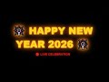 Happy New Year Celebration 2026 || HTML CSS JavaScript Project || New Year 2026 Live Celebration