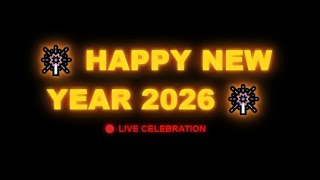 Happy New Year Celebration 2026 || HTML CSS JavaScript Project || New Year 2026 Live Celebration 