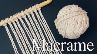 Macrame Pattern Tutorial - Macrame Wall Hanging Simple Design! Easy Macrame