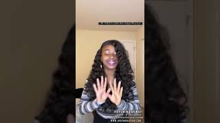 Crimps on raw Indian wavy hair| no holding spray was used