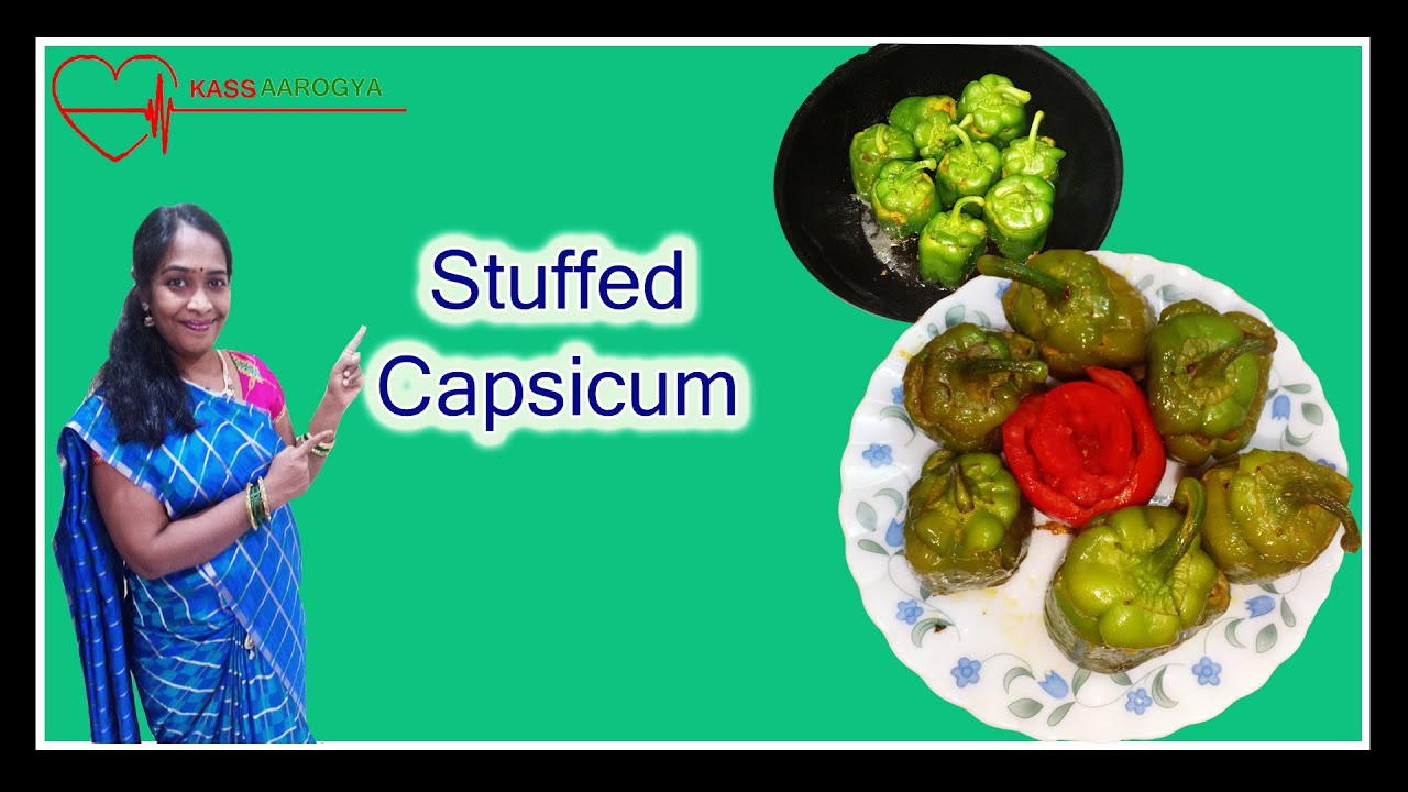 Stuffed capsicum recipe Stuffed bell pepper Koorina Capsicum Masala Capsicum curry in