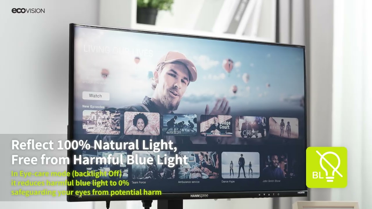 23.8" Hybri Monitor by HANNspree (EB241CJB)