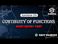 26. Continuity of Functions | 2nd Year Maths by Ishraq Khan | NUST Entry Test Prep