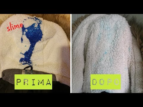 Come TOGLIERE LO SLIME  dai VESTITI - trucchi life hacks italiano