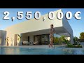 Touring a 2500000 luxury brand new villa in costa blanca spain