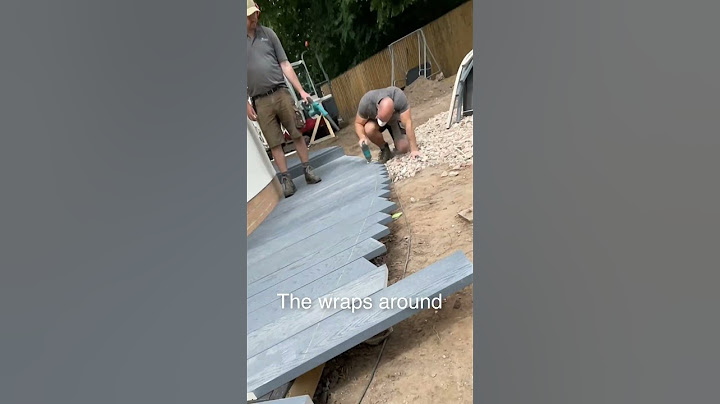 Composite decking project complete. Curves everywhere! #deck #compositedecking #decking #carpentry