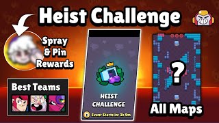 New Heist Challenge - All Maps + Best Brawlers + Rewards!