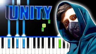 Alan Walker - Unity (Piano Tutorial) By MUSICHELP (Alan X Walkers Unity)