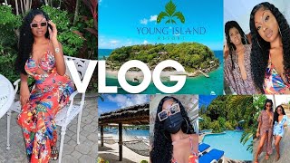 VLOG: WE SPENT THE DAY ON A PRIVATE ISLAND | Young Island Resort 🏝📍| in ST.VINCENT 🇻🇨