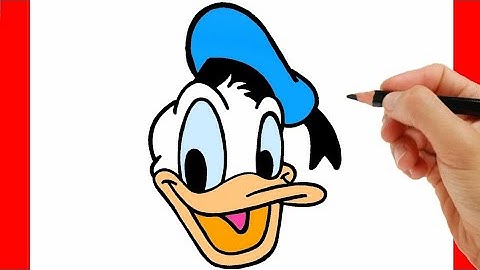 HOW TO DRAW A DONALD DUCK EASY STEP BY STEP
