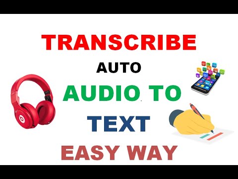 How To Transcribe Audio To Text Automatically for FREE (and convert ...