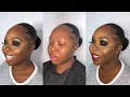 BLACK GLITTER SMOKEY EYE CLIENT TUTORIAL *2 lip combos* || Call Me Yap