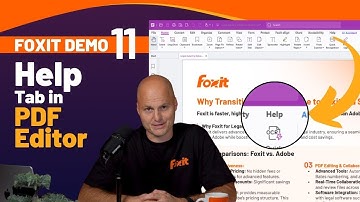 Demo 11 | Help Tab Features Explained: Exploring Foxit