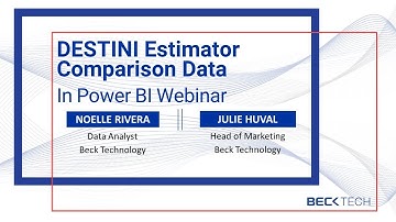 DESTINI Estimator Comparison Data in Power BI