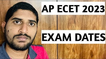 Ap Ecet 2023 Exam dates