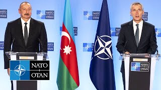 NATO Secretary General with the President of Azerbaijan 🇦🇿Ilham Aliyev, 14 DEC 2021