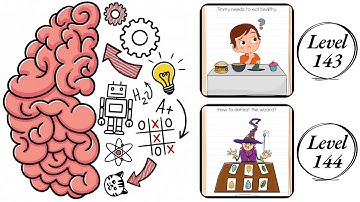 Brain Test : Level 143 , 144 – How to Solve? (Walkthrough)