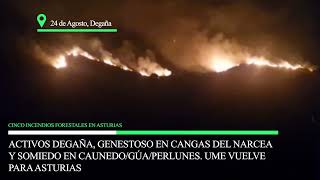 Incendios Asturias. 24 de Agosto.