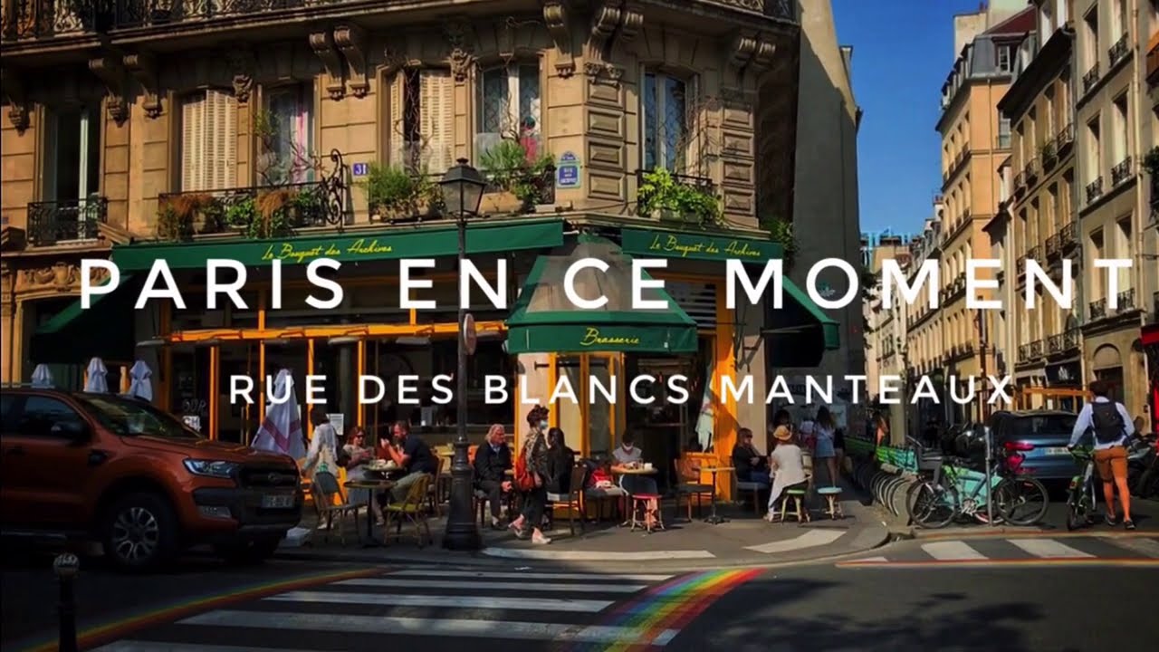 🇫🇷 WALK IN PARIS ( RUE DES BLANCS-MANTEAUX ) 14/09/2020 PARIS 4K - YouTube