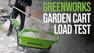 Electric Wheelbarrow Test | Greenworks Garden Cart 40V