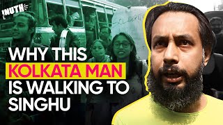 Why this Kolkata man is walking  to Singhu