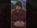 A man was living in his tent with his dog in a mountainous area. #ai #adventurescene #aiforestlife