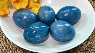 Как оригинально покрасить яйца синей капустой на Пасху 2024 Как покрасить яйца без химии