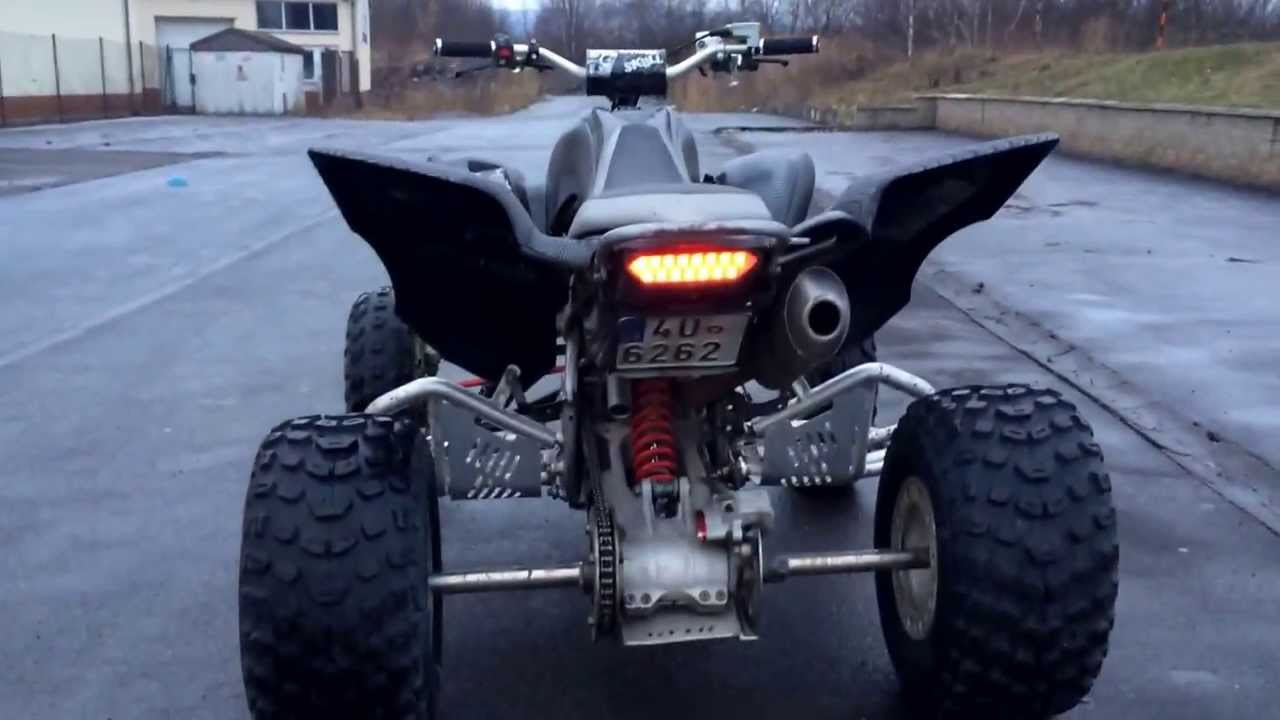Yamaha Raptor 700 xenony Carbon hydrograficka folie YouTube