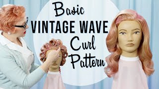 Basic Vintage Waves Barrel Curl Tutorial with Brush Out
