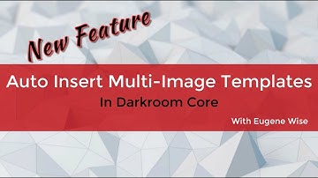 Using the Auto Input/Multi Photo Option - New Feature 9.3