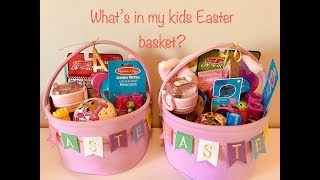 What's in my kids Easter Basket  2018