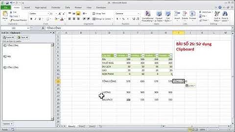 Học EXCEL cơ bản   26 Sử dụng Clipboard trong Excel