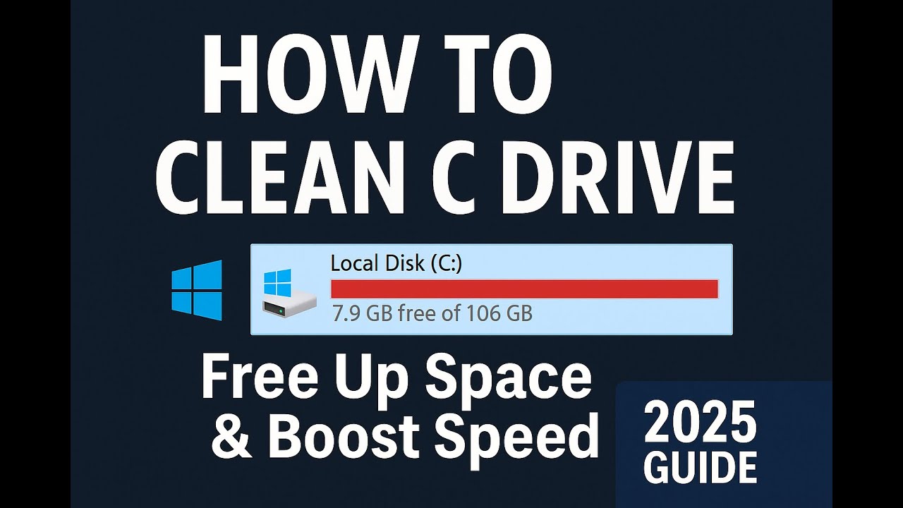 How to Clean C Drive in PC or Laptop | Free Up Space & Boost Speed ...