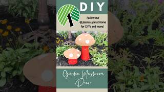 Create Easy Dollar Tree Mushrooms for your Garden Decor🍄🍄🍄 #dollartreediy #dollartree