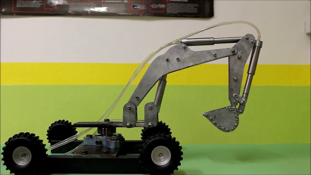 Hydraulic Excavator (school project) YouTube