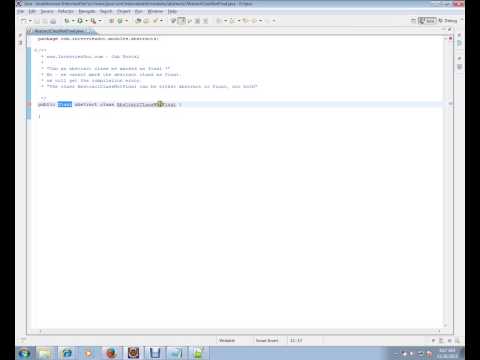 Can we mark Abstract Class as Final in Java