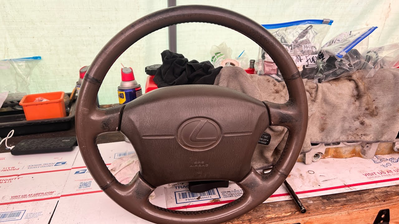 How to remove Steering Wheel Land Cruiser 80 Series YouTube