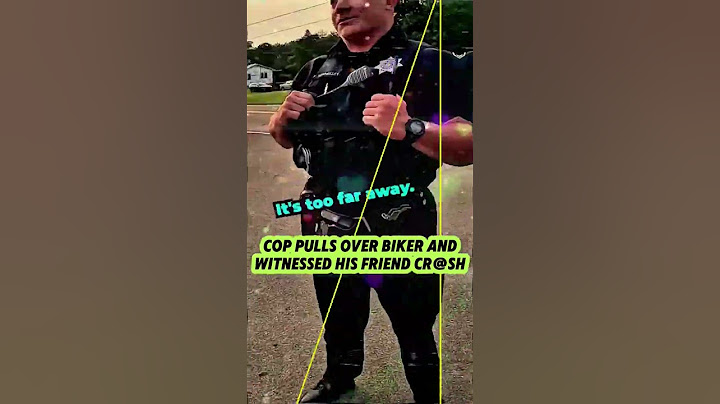 Cop Pulls Over Biker and Witnessed His Friend Crash