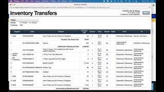 Inventory Transfer Reporting in ERPLY Back Office