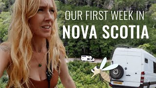 First Impressions of VAN LIFE in Canada? Two Brits in Nova Scotia! (Peggy’s Cove & Lunenburg)