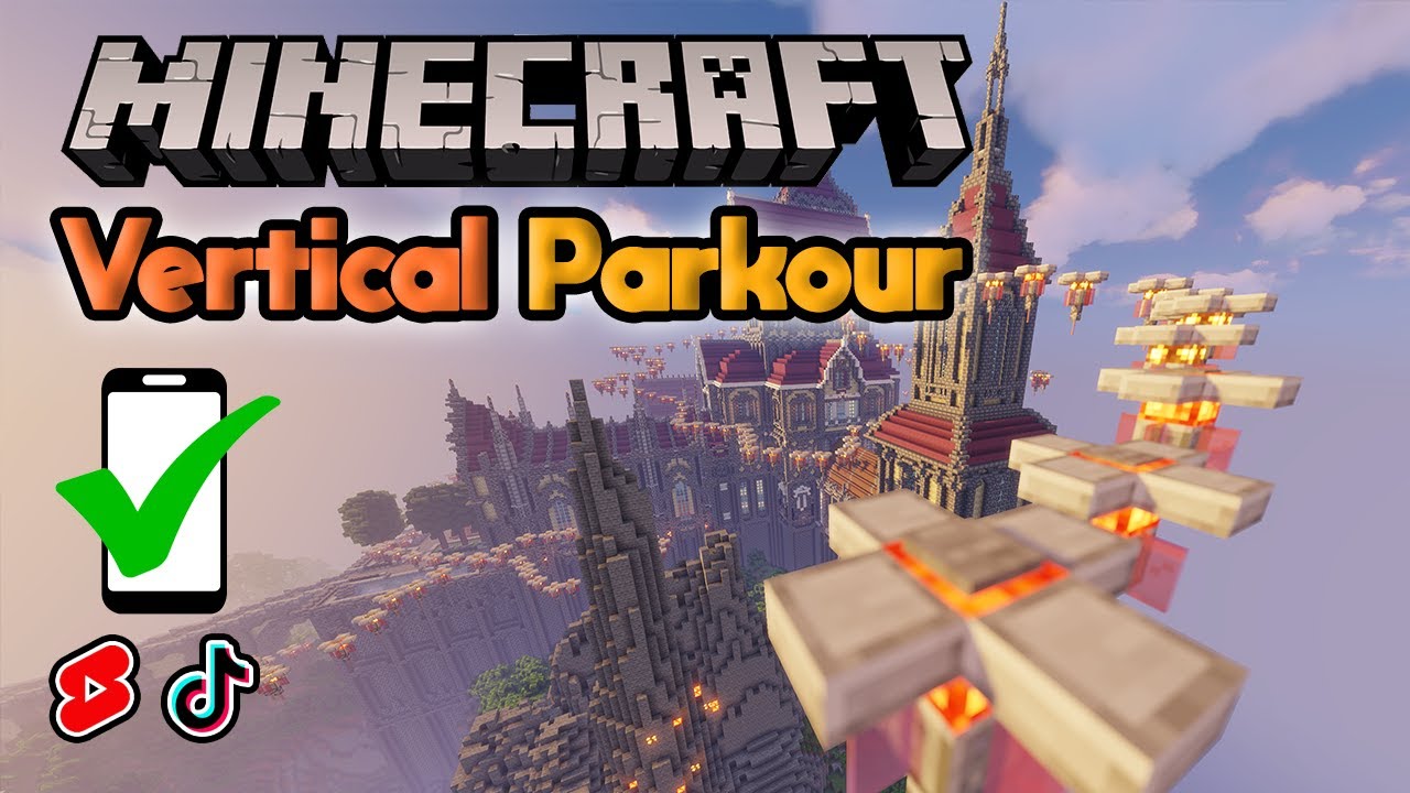 Minecraft Verticle Log 19 minutes of Minecraft parkour (Vertical, Free to Use) - YouTube