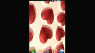 Red Hearts Live Wallpaper screenshot 1