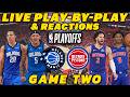 Orlando Magic vs Detroit Pistons Game 2 | Live Play-By-Play &amp; Reactions