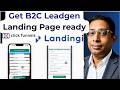 Get B2C Leadgen Landing Page ready