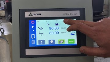 Hydraulic Press Brake with CNC Touch Screen Co-TRUST TP07 Control System-sales@tiptopmfg.com