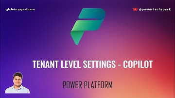 Tenant Level Settings for Copilot in Microsoft Power Platform Admin Centre