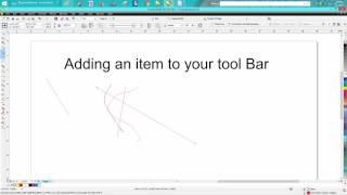 Corel Draw Tips & Tricks Add a tool to your tool Bar