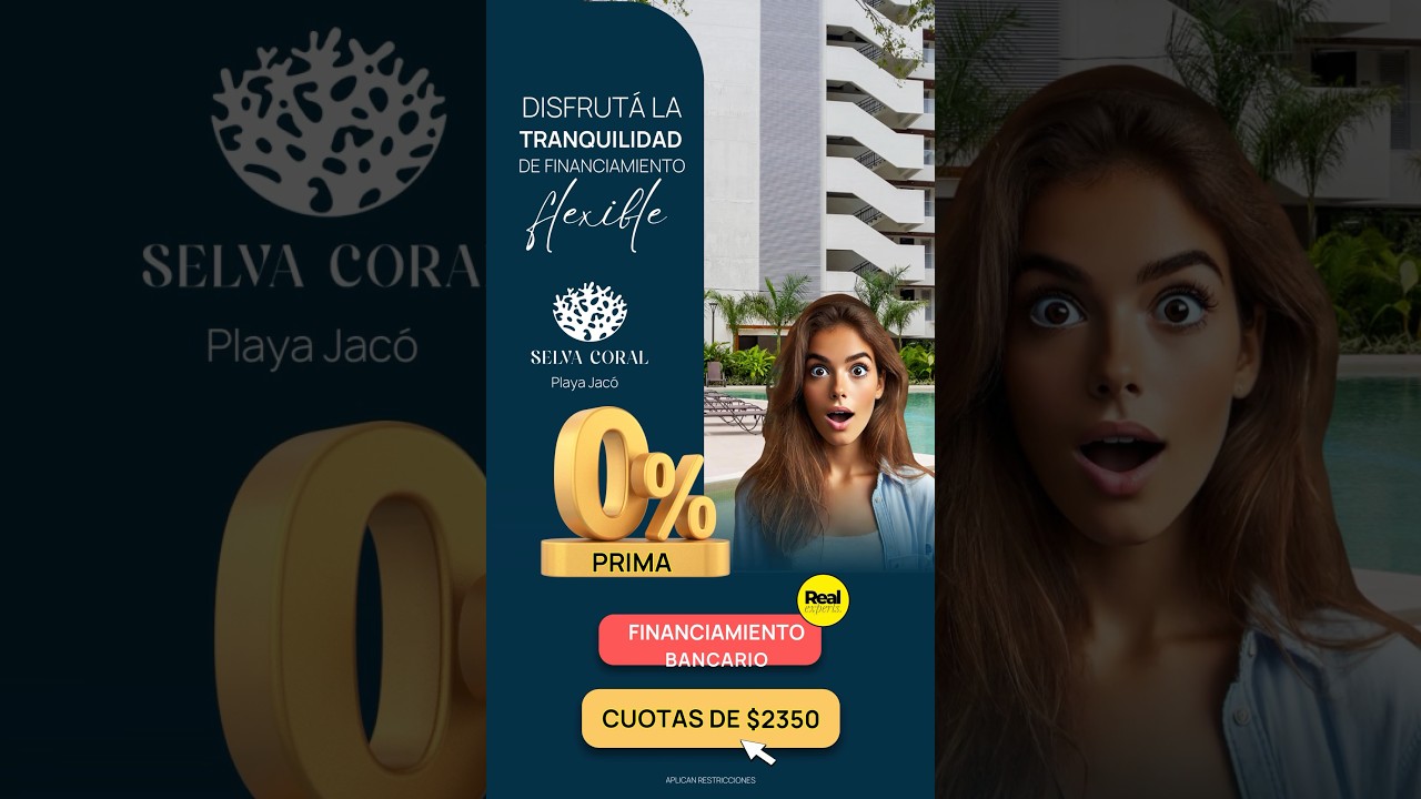 Condominio Selva Coral 0% Prima Financiamiento disponible 
