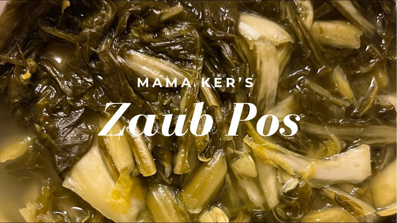 How to Make Pickled Mustard Greens (Hmong Zaub Pos) YouTube